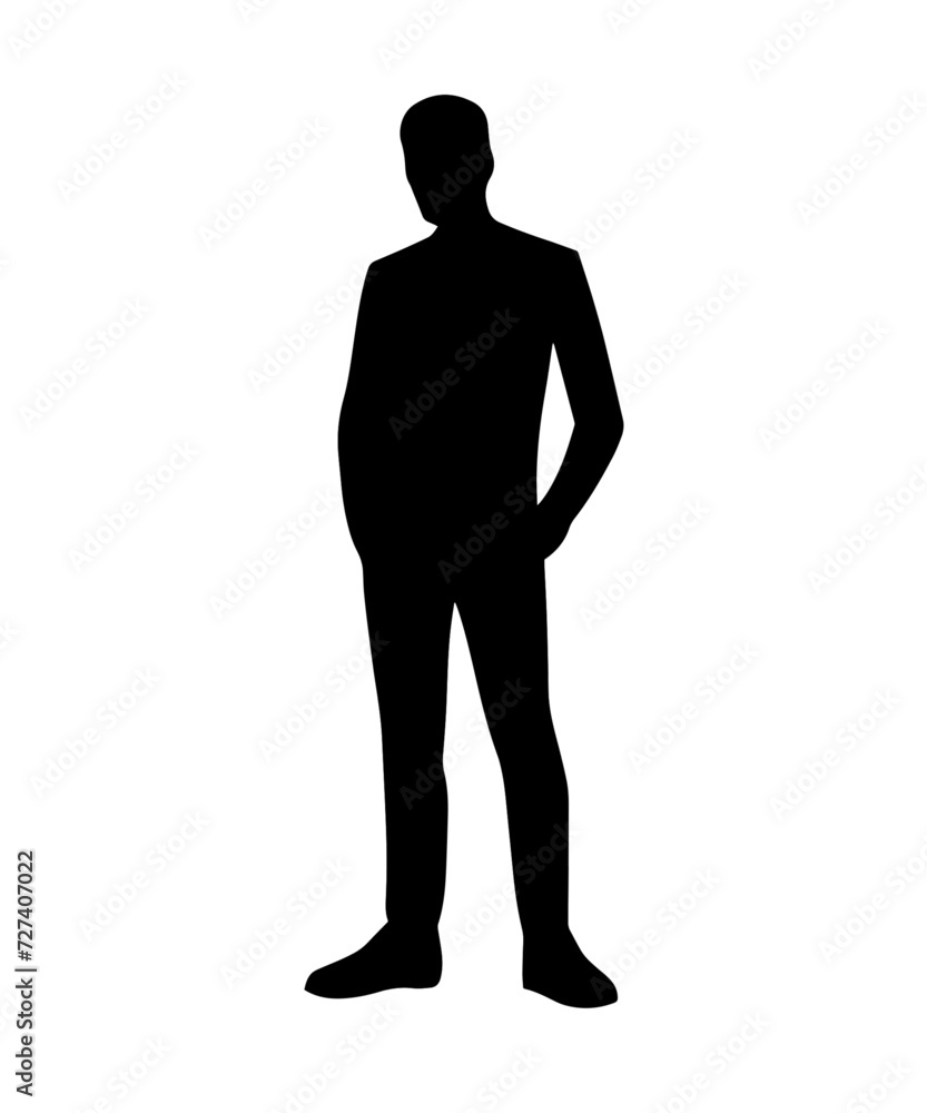 Man Vector Silhouette Large Collection Man Vector Silhouette Large Collection