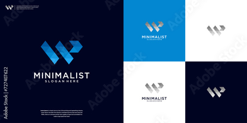 Creative W Letter Logo Design