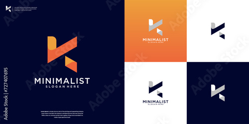 Creative K Letter Logo Design