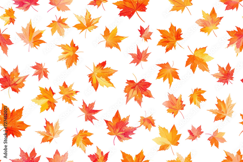 Pastel Autumn Leaves Pattern Pastel Autumn Leaves Pattern