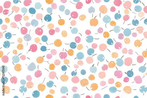 Pastel Berries Seamless Pattern for Design