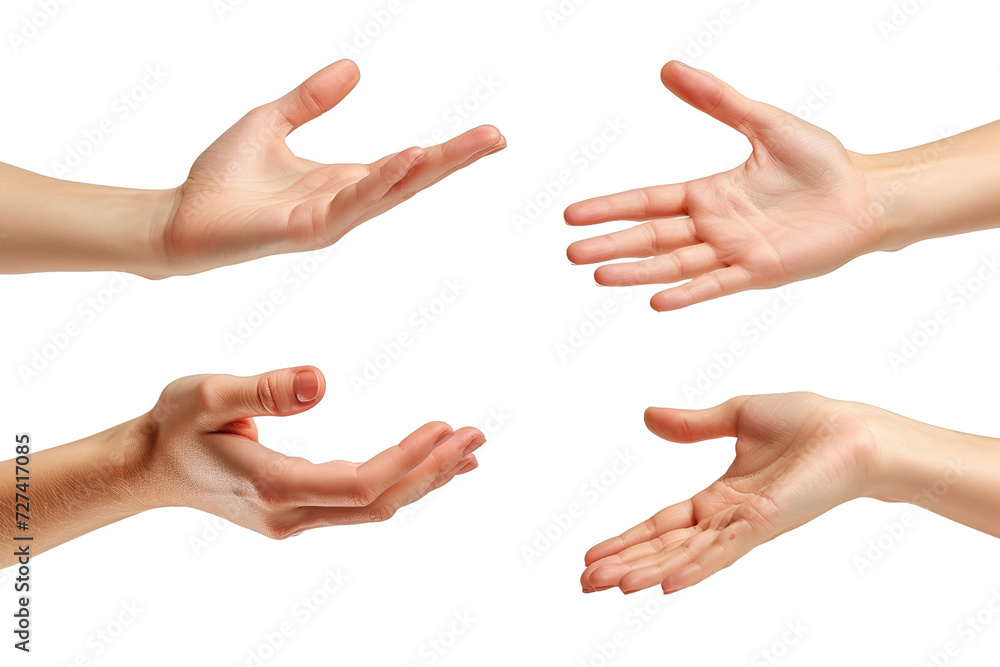 two hands holding hands transparent