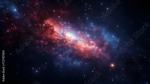  it is a blue blue galaxy with starry backgrounds the galaxy hd wallpaper, in the style of light red and dark crimson © Milan