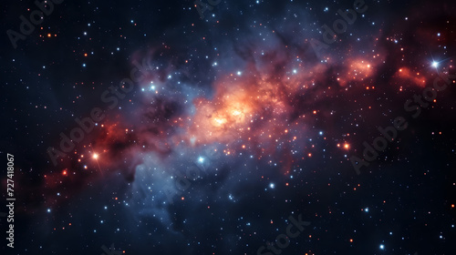  it is a blue blue galaxy with starry backgrounds the galaxy hd wallpaper  in the style of light red and dark crimson