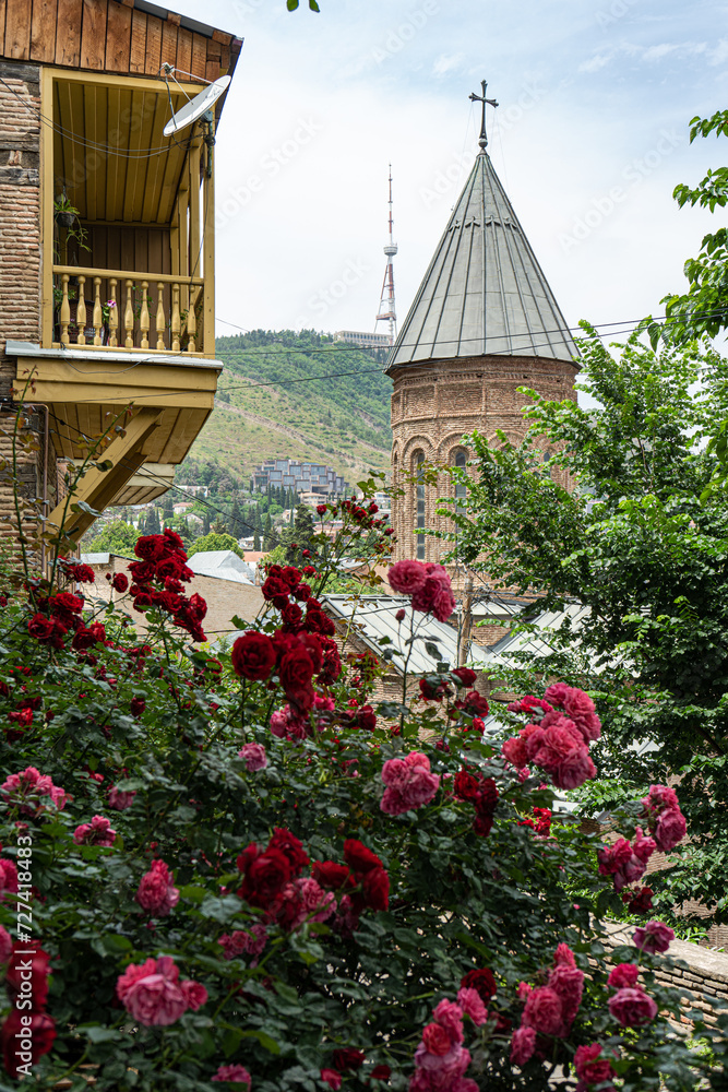 Tbilisi city centre in summer time