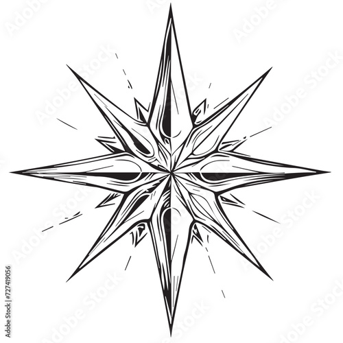A simple tattoo of a star.