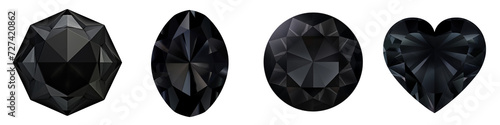 Black Sapphire clipart collection, vector, icons isolated on transparent background