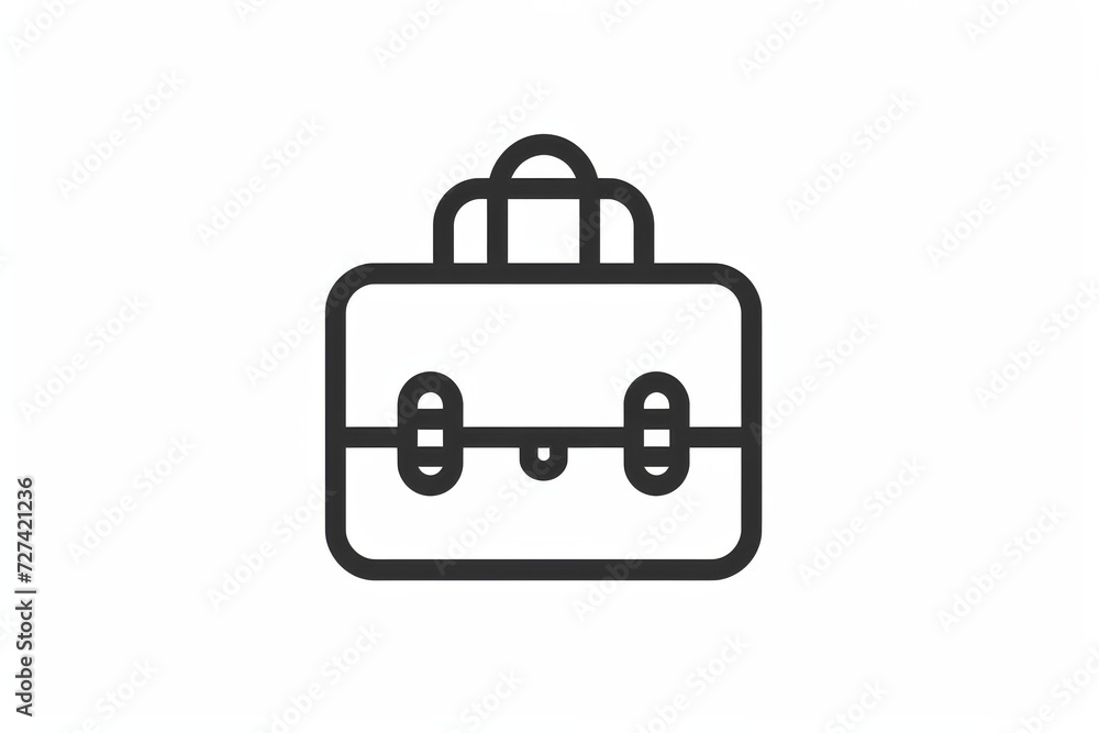 Unleash your inner entrepreneur with this sleek and minimalist briefcase icon, a perfect blend of classic design and modern symbolism Unleash your inner entrepreneur with this sleek and minimalist briefcase icon, a perfect blend of classic design and modern symbolism