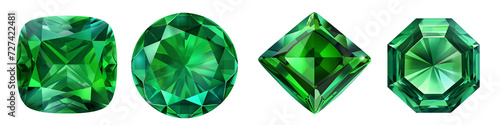 Green Sapphire clipart collection, vector, icons isolated on transparent background