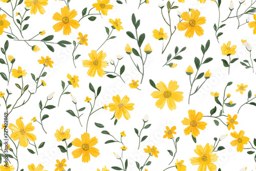 Pastel Flowers Seamless Pattern for Design © Аrtranq