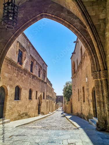 Rhodes- Greece- 2 July 2022: Grand Master Palace in medieval city of Rhodes