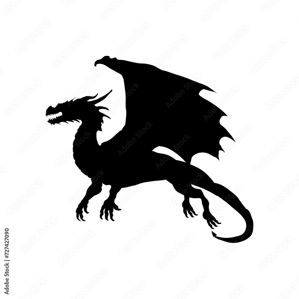 black dragon silhouette black dragon silhouette