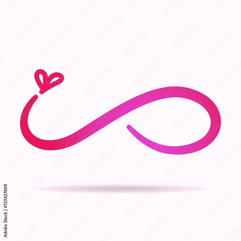 Love swash, a hand drawn symbol of dynamic relationship Love swash, a hand drawn symbol of dynamic relationship
