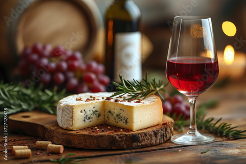 Gourmet Cheese Board and Red Blend