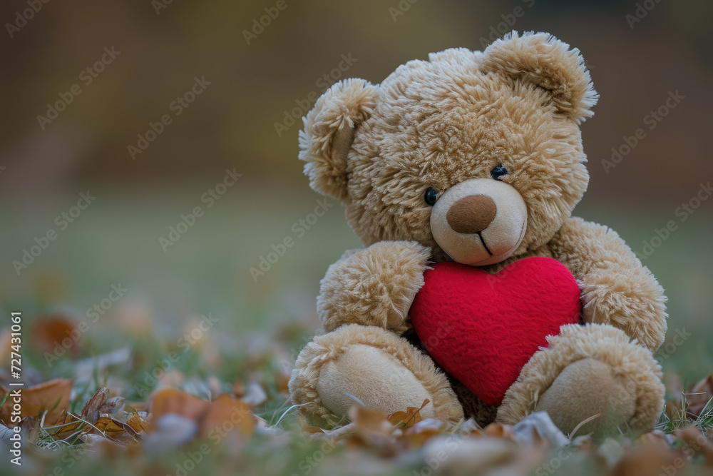 toy bear with a hug and a heart toy bear with a hug and a heart