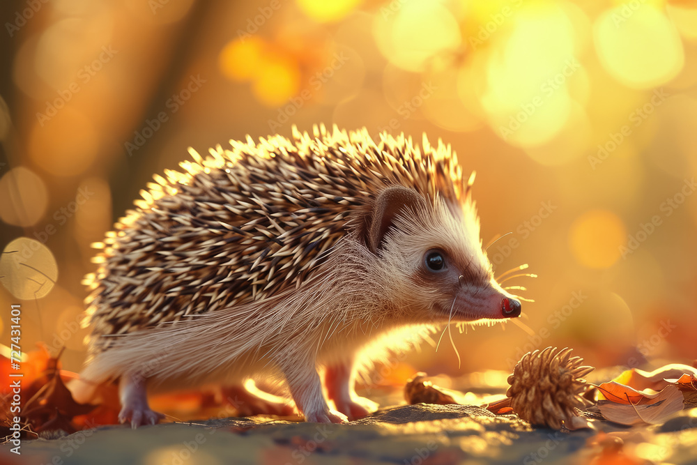 hedgehog with a spike and a curl hedgehog with a spike and a curl