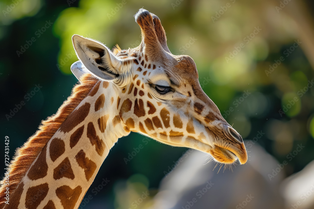 giraffe with a neck and a kiss giraffe with a neck and a kiss