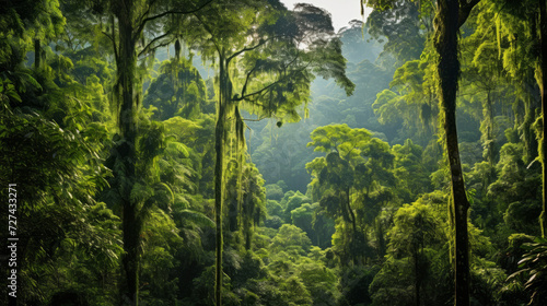 A Lush Green Forest Filled With Abundant Trees