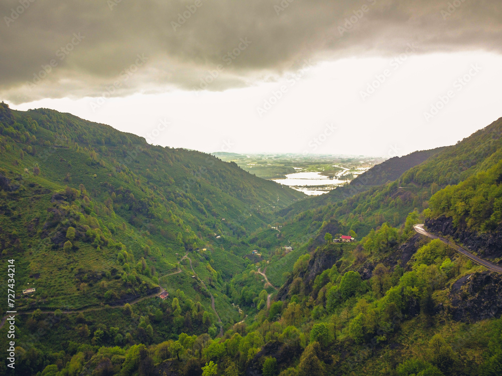 Gölyaka, green valley, Düzce, Turkey