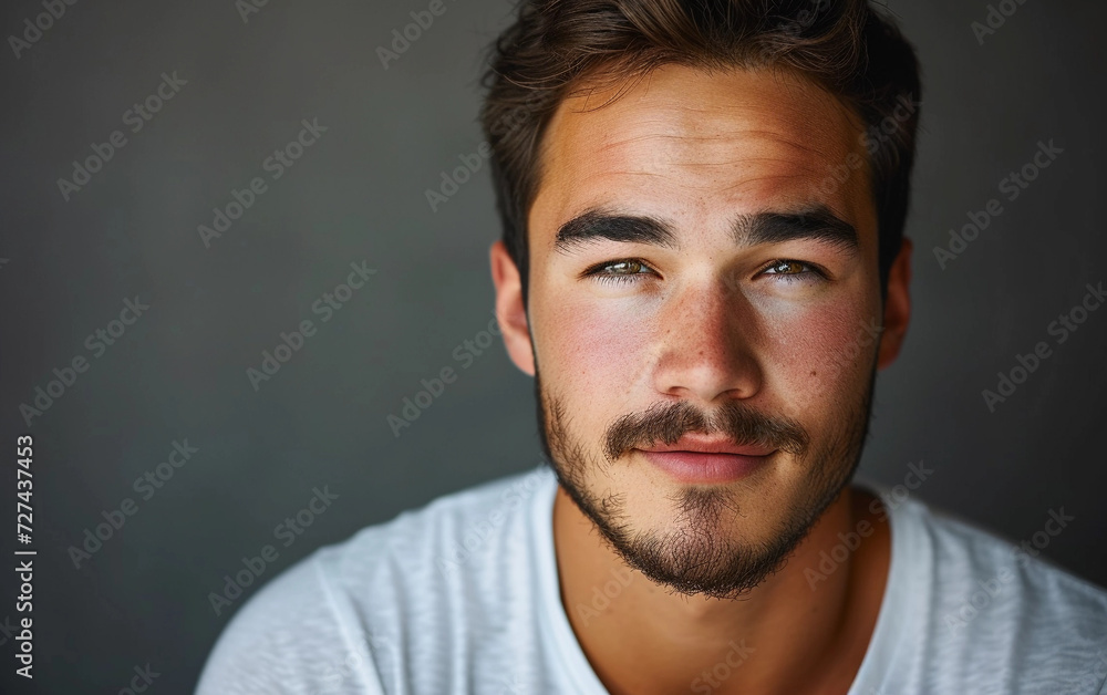Fototapeta premium Close-Up Portrait of a Person With a Beard