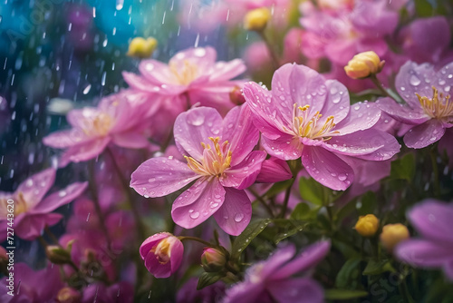  Spring Rain  Blooms and Blur  