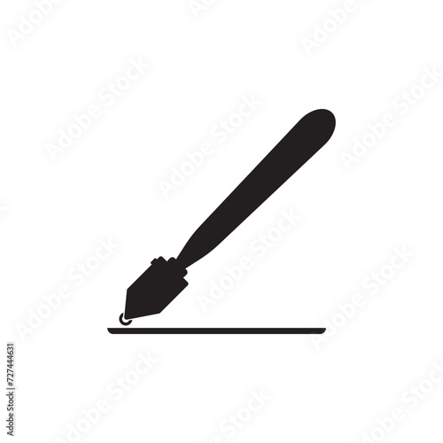 Glass cutter icon,vector illustration design