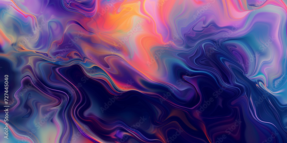 A liquid, abstract background reminiscent of vapourware - obrazy, fototapety, plakaty 