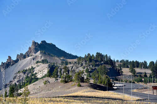 Curving Road Leads to Mazama Village photo