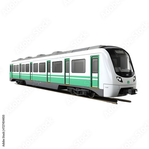 Subway Train on transparent background PNG image