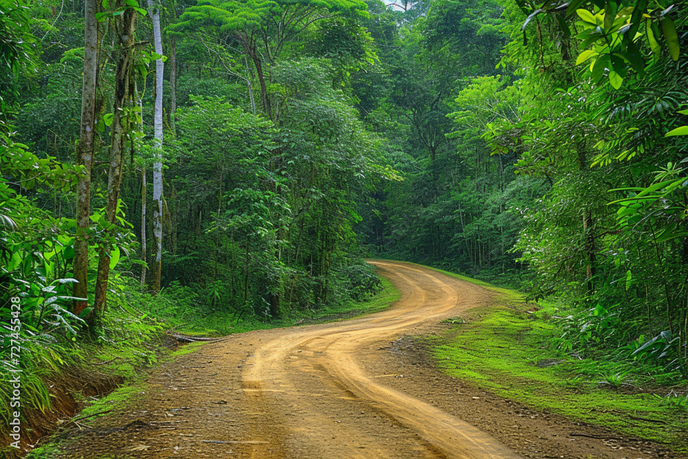 Obraz premium road in the woods