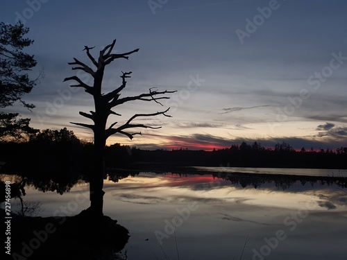 Sonnenuntergang am Fohnsee photo