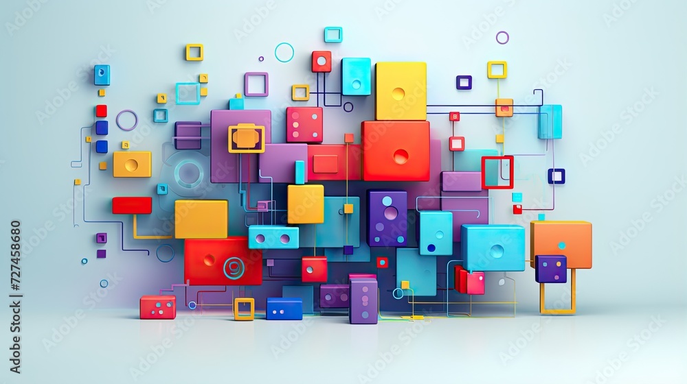 Ai content recommendations solid color background Ai content recommendations solid color background