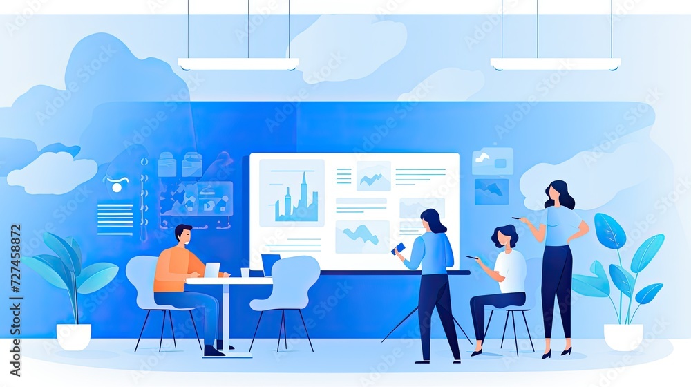 Ai powered transcription services for efficient meeting notes solid color background Ai powered transcription services for efficient meeting notes solid color background