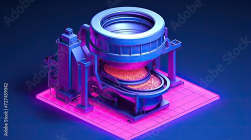 Automated ingredient sifting solid color background