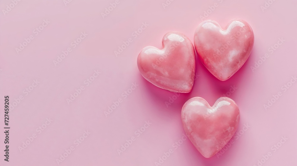 Fototapeta premium Valentines Day background. Love wallpaper. Empty space for text.