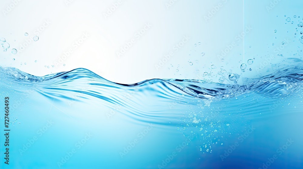 Intelligent water quality management solid color background