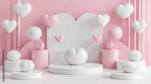 Valentines Day background. Love wallpaper. Empty space for text.