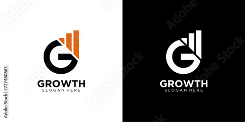 Letter G Growth Logo Vector Template