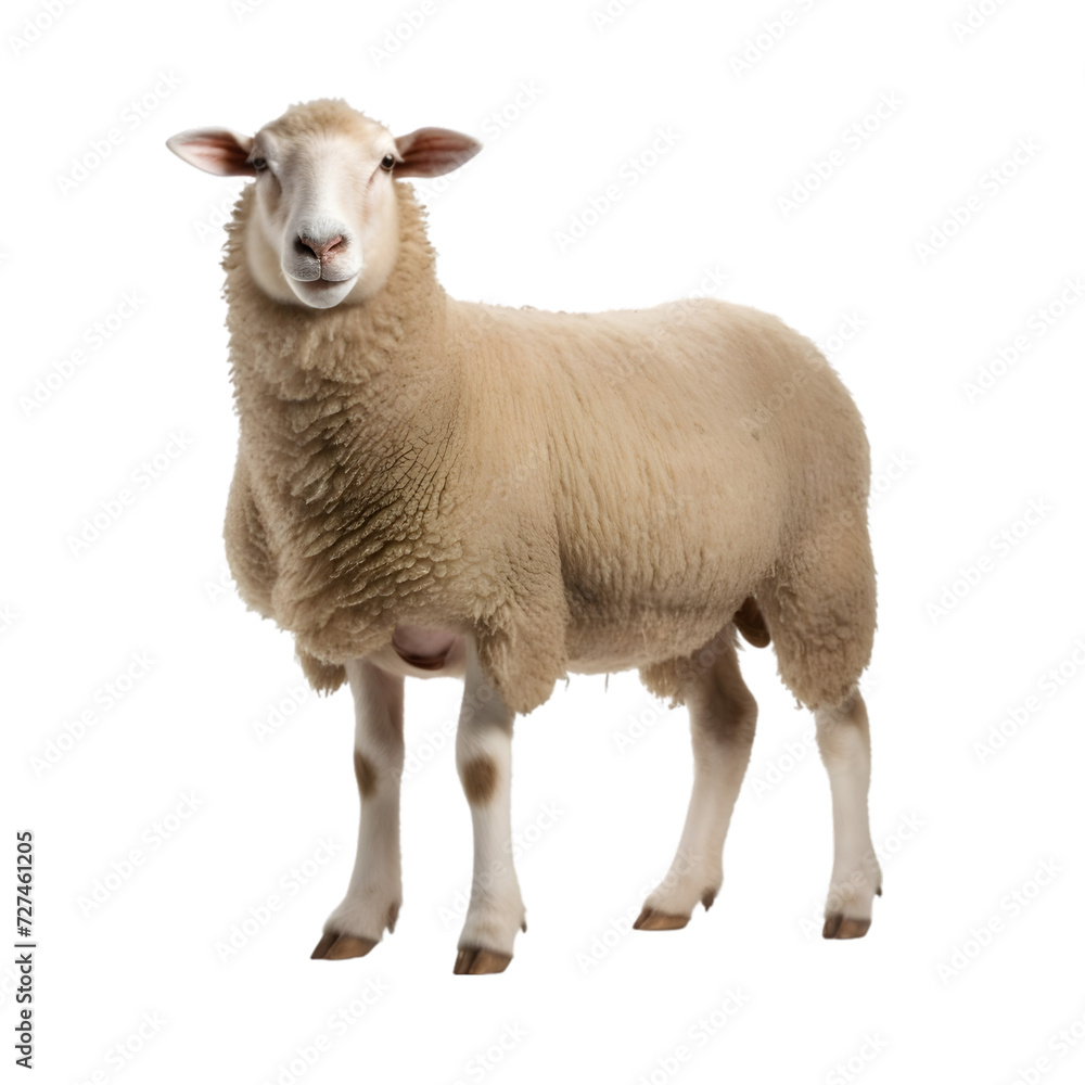 sheep on transparent background PNG image