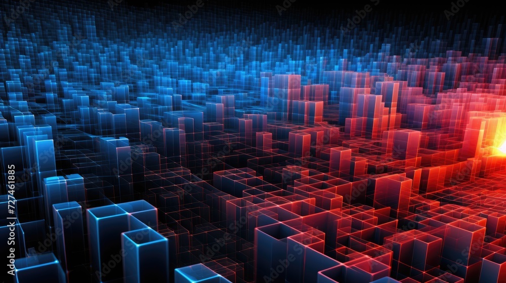 Obraz premium Quantum simulations simulating quantum systems using classical computers solid color background