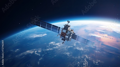 Space based earth observation solid color background
