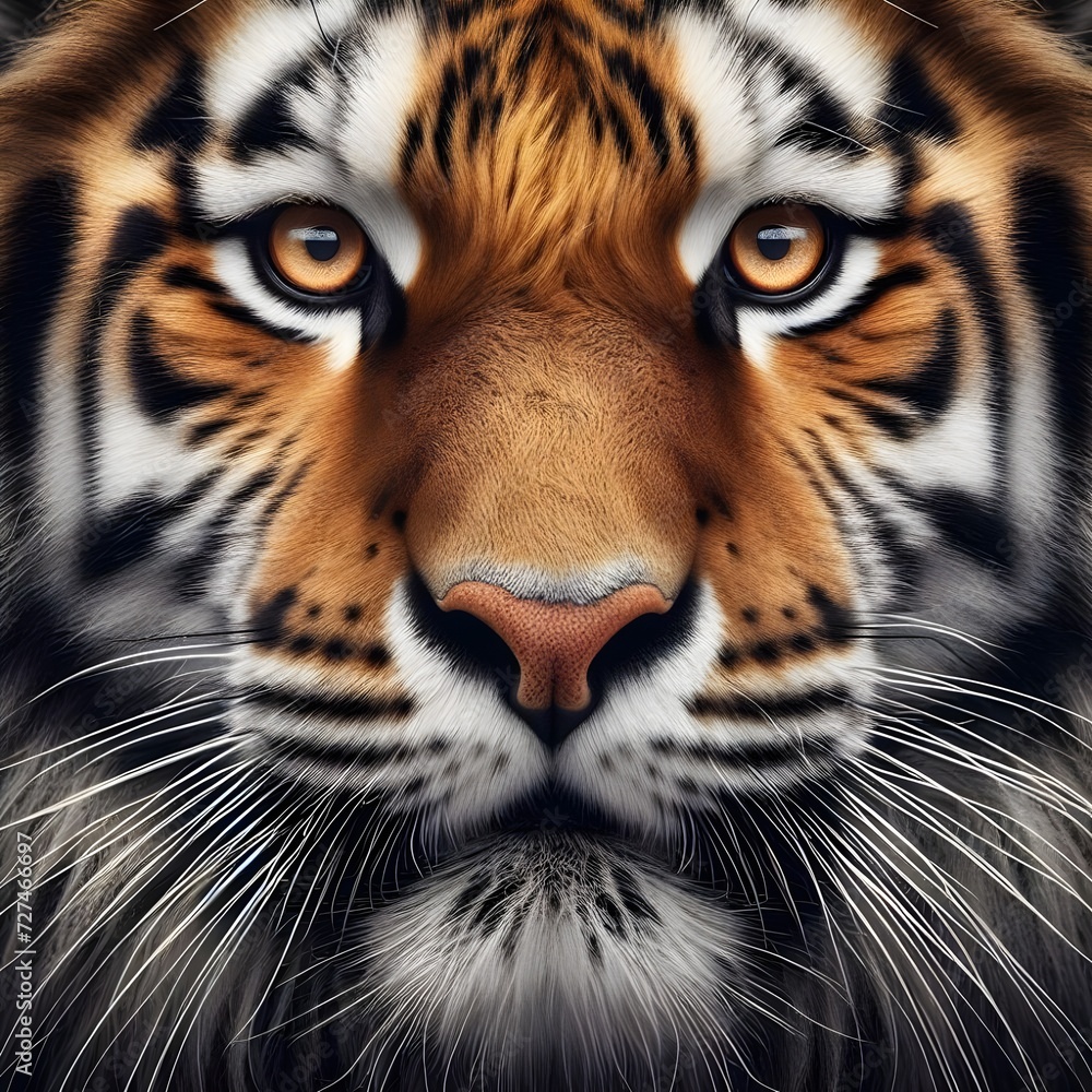 Fototapeta premium A close-up of a tiger