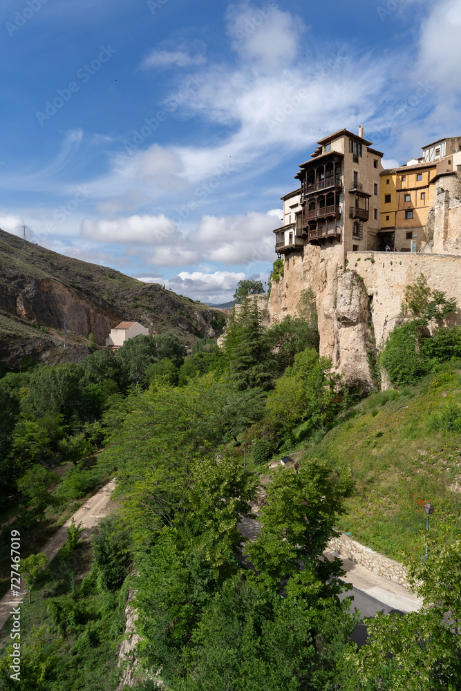 Fototapeta premium The famous hanging houses in Cuenca, Spain.