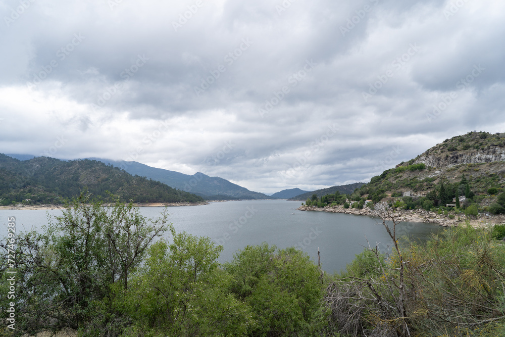 A lake in the Spanish hills.