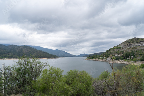 Fototapeta Naklejka Na Ścianę i Meble -  A lake in the Spanish hills.