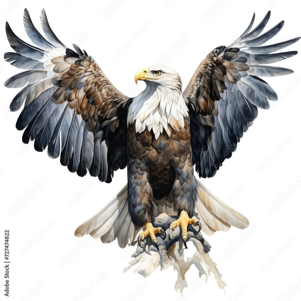 Obraz premium american bald eagle in flight