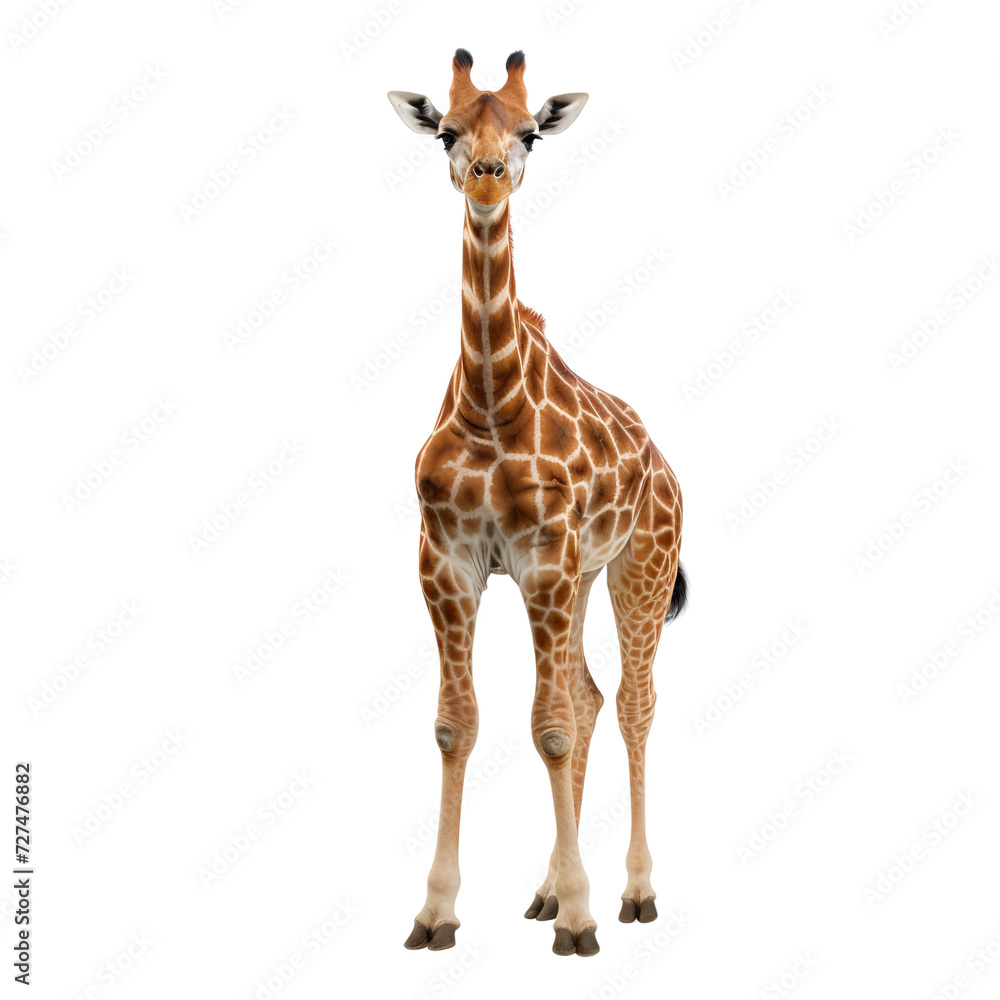 giraffe isolated on white