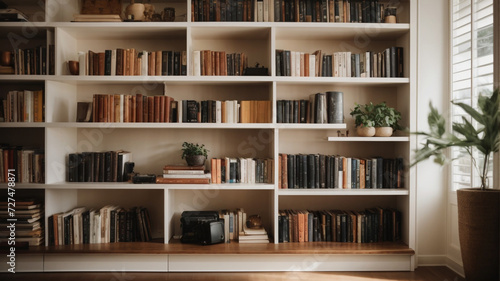 Literary Oasis - Modern House Bookcase Brilliance   © niji