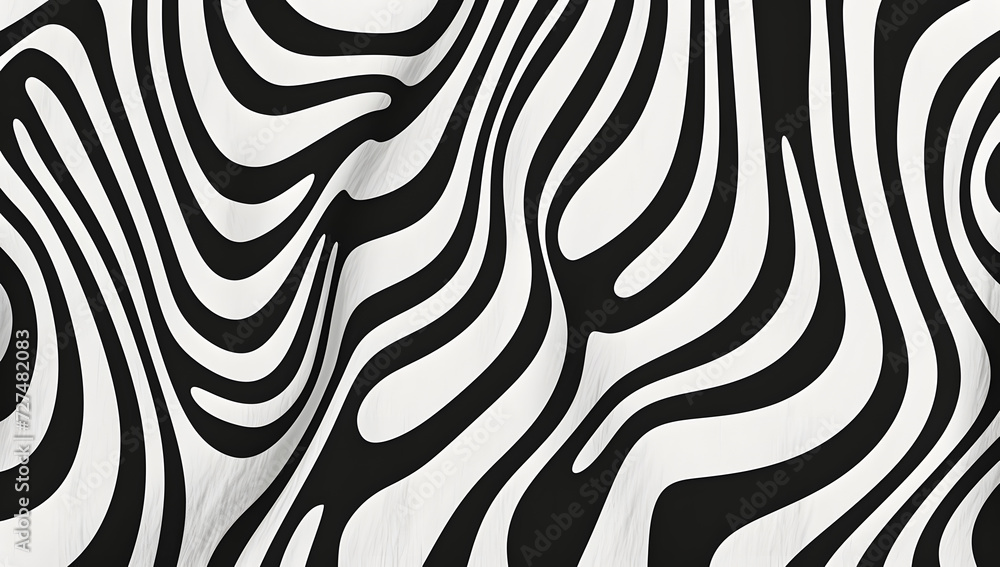 black and white pattern of curved waves and wavy lines black and white pattern of curved waves and wavy lines
