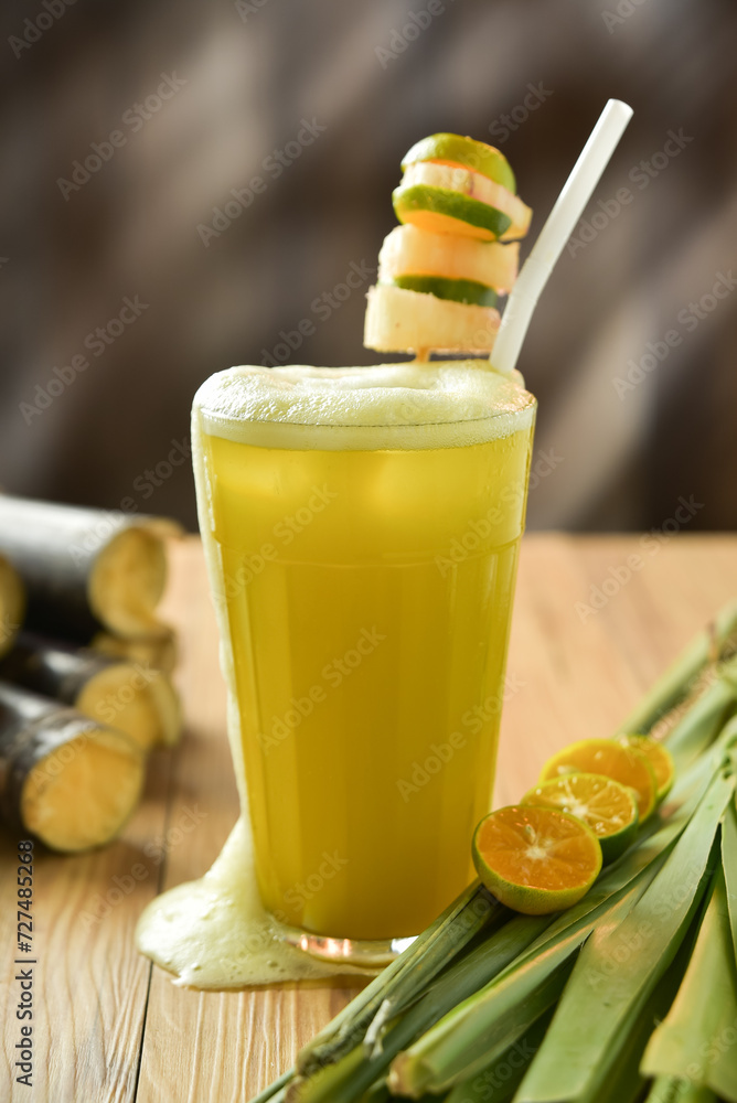 Nuoc mia is Vietnamese sugarcane juice. In the tropical country, it is ...
